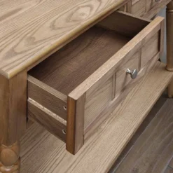 French Country 2 Drawer Hall Table With Shelf - Breighton Home -Living Room Furniture Store GUEST 00e2fbb3 143f 45d4 8e3e 711585f65217