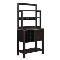 Newport 2 Drawer Serving Bar With Wine Rack And Shelves - Breighton Home -Living Room Furniture Store GUEST 01441991 d537 4584 b9f2 85751ac5a658