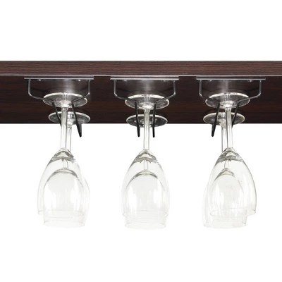 Uptown Wine Bar With Cabinet Faux Black Marble/Espresso - Breighton Home 5 Uptown Wine Bar With Cabinet Faux Black Marble/Espresso - Breighton Home - Image 4