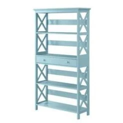 59.75" Oxford 5 Tier Bookcase With Drawer - Breighton Home -Living Room Furniture Store GUEST 02e6ce3a e9ae 40d6 b59b bdcccc707837