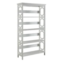 60" Omega 5 Tier Bookcase - Breighton Home -Living Room Furniture Store GUEST 04cc8922 2c1b 4cad 99bc a72c57056523