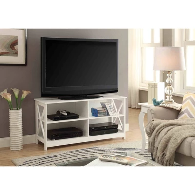 Oxford TV Stand For TVs Up To 46" White - Breighton Home 3 Oxford TV Stand For TVs Up To 46" White - Breighton Home
