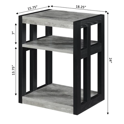 Monterey End Table With Shelves - Breighton Home 6 Monterey End Table With Shelves - Breighton Home - Image 4