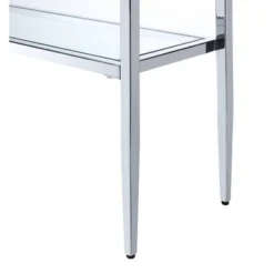 Nadia Chrome Console Table Chrome - Breighton Home -Living Room Furniture Store GUEST 0bf55816 ced3 48ae b079 241851aab840