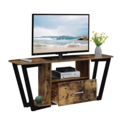 Graystone 1 Drawer TV Stand For TVs Up To 60" With Shelves - Breighton Home 13 Graystone 1 Drawer TV Stand For TVs Up To 60" With Shelves - Breighton Home -Living Room Furniture Store GUEST 11f36768 8753 4fd6 875a 1f4a9f89b36a