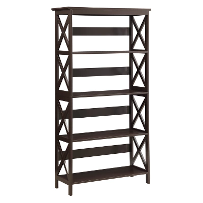 60" Oxford 5 Tier Bookcase - Breighton Home 12 60" Oxford 5 Tier Bookcase - Breighton Home - Image 10