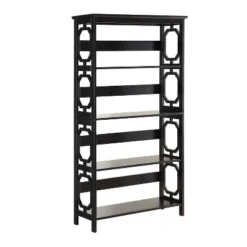 60" Omega 5 Tier Bookcase - Breighton Home -Living Room Furniture Store GUEST 1ad31f30 cec0 4fb2 b66c bba6014f349c