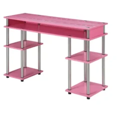 Designs2Go No Tools Student Desk With Shelves - Breighton Home -Living Room Furniture Store GUEST 22fc5dde 59a6 458e 8d43 8f0b01ca91e4