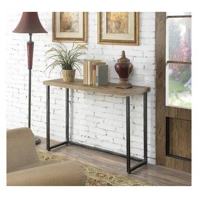 Laredo Parquet Console Table Natural/Black - Breighton Home 4 Laredo Parquet Console Table Natural/Black - Breighton Home - Image 2