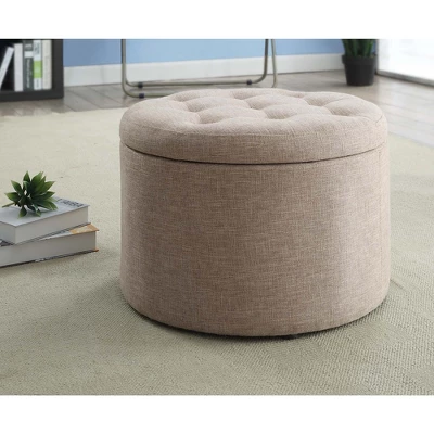 Designs4Comfort Round Shoe Ottoman - Breighton Home 4 Designs4Comfort Round Shoe Ottoman - Breighton Home - Image 3