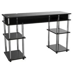 Designs2Go No Tools Student Desk With Shelves - Breighton Home -Living Room Furniture Store GUEST 2d7abc7d 5e04 4a24 9a7d 5f49b3fcc247