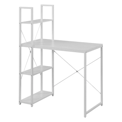 Designs2Go Office Workstation With Shelves - Breighton Home 5 Designs2Go Office Workstation With Shelves - Breighton Home - Image 3