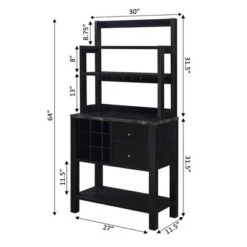 Newport 2 Drawer Serving Bar With Wine Rack And Shelves - Breighton Home -Living Room Furniture Store GUEST 3893c2ed 5238 488a 99ed 6a00ec3bfda5