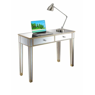 Gold Coast Mirrored Desk - Breighton Home 4 Gold Coast Mirrored Desk - Breighton Home - Image 2