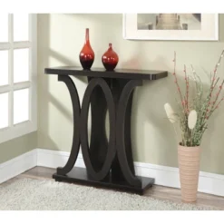 Newport Hailey Console Table Espresso - Breighton Home