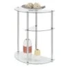 Classic Glass 3 Tier Display Entryway Table Clear Glass - Breighton Home -Living Room Furniture Store GUEST 41899782 b283 4587 bd37 3ce6a68005ef