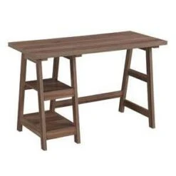 Designs2Go Trestle Desk With Shelves - Breighton Home -Living Room Furniture Store GUEST 46edd10a fbd8 4d2f a81e 7a1e2df4d259