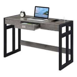 47" Monterey Desk With Charging Station Weathered Gray/Black - Breighton Home 9 47" Monterey Desk With Charging Station Weathered Gray/Black - Breighton Home -Living Room Furniture Store GUEST 4d59fcff 1be5 4b0a 961f e24b90bd1bbd