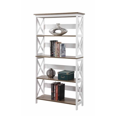 60" Oxford 5 Tier Bookcase - Breighton Home 4 60" Oxford 5 Tier Bookcase - Breighton Home - Image 2