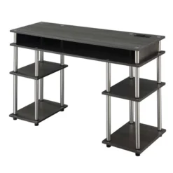 Designs2Go No Tools Student Desk With Charging Station And Shelves - Breighton Home -Living Room Furniture Store GUEST 53bfbb65 40f1 404c a3c4 b8c75ec5cf1e