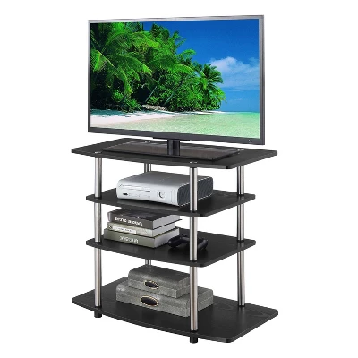 Designs2Go No Tools Highboy 4 Tier TV Stand For TVs Up To 32" - Breighton Home 4 Designs2Go No Tools Highboy 4 Tier TV Stand For TVs Up To 32" - Breighton Home - Image 2