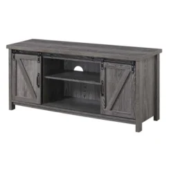 Blake Barn Door TV Stand For TVs Up To 55" With Shelves And Sliding Cabinets - Breighton Home -Living Room Furniture Store GUEST 588252aa 08c4 4ebd bc48 8bf213d2e5b8
