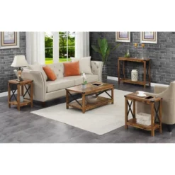 Durango Console Table With Shelf Barnwood/Black - Breighton Home -Living Room Furniture Store GUEST 5e19db75 4ce7 445f b440 bffb59d2eda8