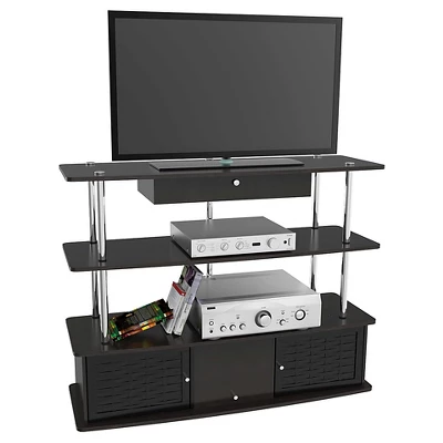 Aspen TV Stand For TVs Up To 50" Black - Breighton Home 3 Aspen TV Stand For TVs Up To 50" Black - Breighton Home