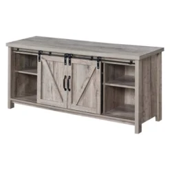 Blake Barn Door TV Stand For TVs Up To 55" With Shelves And Sliding Cabinets - Breighton Home -Living Room Furniture Store GUEST 646a5b78 e480 4fd2 b922 e593e6a50506
