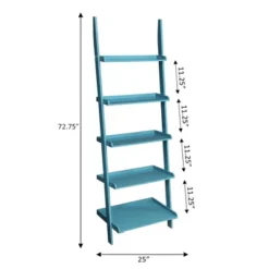 72.25" French Country Bookshelf Ladder - Breighton Home -Living Room Furniture Store GUEST 68970708 e15a 4ce6 8410 b16079b10475