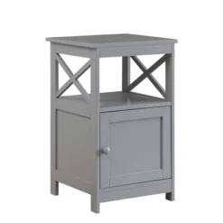 Oxford End Table With Storage Cabinet And Shelf - Breighton Home -Living Room Furniture Store GUEST 700d6514 09ef 48c4 99d9 7f0fc8f7369a