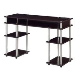 Designs2Go No Tools Student Desk With Charging Station And Shelves - Breighton Home -Living Room Furniture Store GUEST 75ee988a 18d2 4297 825e 4f44c9ceb47b