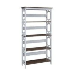 60" Omega 5 Tier Bookcase - Breighton Home -Living Room Furniture Store GUEST 7b86545c e7ff 4773 82e8 6cd948b940ea