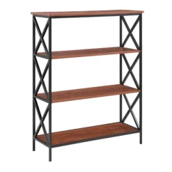 42" Tucson 4 Tier Bookcase - Breighton Home -Living Room Furniture Store GUEST 817f03eb e722 4fe3 ac9b 7e829f3e5616