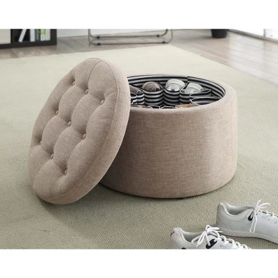 Designs4Comfort Round Shoe Ottoman - Breighton Home 5 Designs4Comfort Round Shoe Ottoman - Breighton Home - Image 4