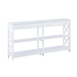 60" Oxford 2 Drawer Console Table With Shelves - Breighton Home 17 60" Oxford 2 Drawer Console Table With Shelves - Breighton Home -Living Room Furniture Store GUEST 8d4a8796 12fb 48e4 bb78 dde0553f7fab
