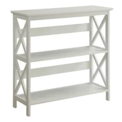 32.5" Oxford 3 Tier Bookcase - Breighton Home -Living Room Furniture Store GUEST 90184236 56bb 4855 9465 5281282d1c5e