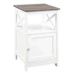 Oxford End Table With Storage Cabinet And Shelf - Breighton Home -Living Room Furniture Store GUEST 910ca5e8 cfd6 4246 abb4 239e377aa849