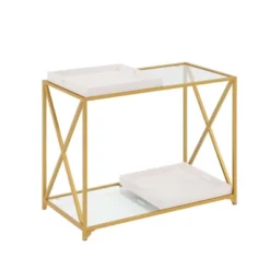 St Andrews Console Table White/Gold - Breighton Home -Living Room Furniture Store GUEST 93ae78e6 7304 44af 9bb3 e82d9fee18fa