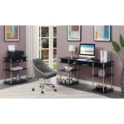 Designs2Go No Tools Printer Stand With Shelves - Breighton Home -Living Room Furniture Store GUEST 94233710 4ff7 481e 9003 7164c9ab7109