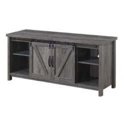 Blake Barn Door TV Stand For TVs Up To 55" With Shelves And Sliding Cabinets - Breighton Home -Living Room Furniture Store GUEST a90f310e 2825 40a9 9e08 b5d46a0aad9e