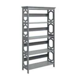 60" Omega 5 Tier Bookcase - Breighton Home -Living Room Furniture Store GUEST b09fbbb9 9477 4811 a918 28ae23b273bf