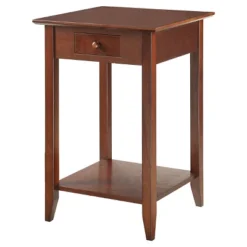 American Heritage End Table With Drawer Shelf - Breighton Home -Living Room Furniture Store GUEST b464827d f408 4dbd bd4d 823156f3e7ba