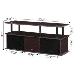 Designs2Go TV Stand For TVs Up To 50" With 3 Storage Cabinets And Shelf - Breighton Home -Living Room Furniture Store GUEST b76f315f 8001 4487 922a 90ad4c0ad248