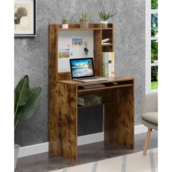 Designs2Go Student Desk With Magnetic Bulletin Board And Shelves - Breighton Home