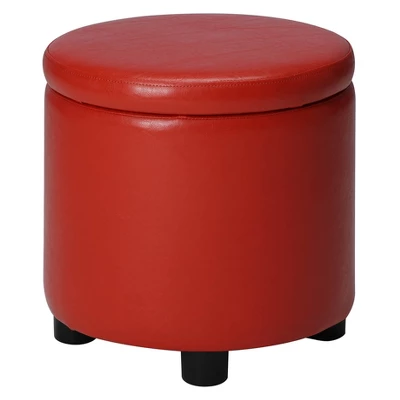 Designs4Comfort Round Accent Storage Ottoman - Breighton Home 11 Designs4Comfort Round Accent Storage Ottoman - Breighton Home - Image 9