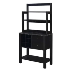 Newport 2 Drawer Serving Bar With Wine Rack And Shelves - Breighton Home -Living Room Furniture Store GUEST c5cfc72d 5b3c 412c 9b90 30725e3f79fb