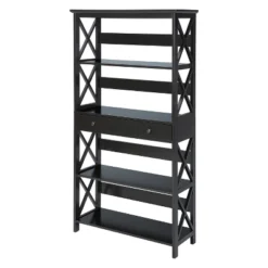 59.75" Oxford 5 Tier Bookcase With Drawer - Breighton Home -Living Room Furniture Store GUEST c96a6f20 b001 44a5 966d 9863dafe8f4d