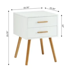 Oslo 2 Drawer End Table - Breighton Home -Living Room Furniture Store GUEST cd1702a9 32c4 4f72 8b3b 996a0df3f30f