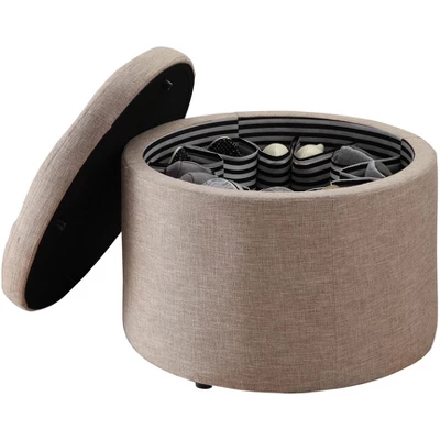Designs4Comfort Round Shoe Ottoman - Breighton Home 3 Designs4Comfort Round Shoe Ottoman - Breighton Home - Image 2